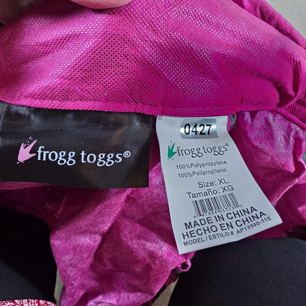 Frogg Toggs Breathable Rain Suit Women's XL Cherry/ Black Classic All-Purpose - Picture 3 of 16